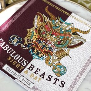 Fabulous beasts night & day adult coloring book